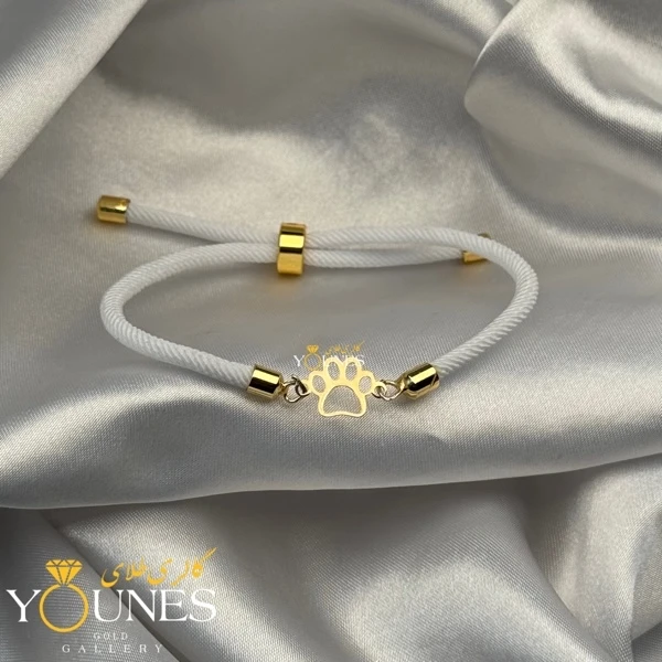 دستبند پنجه گربه ( پیشی ) طلا لیزری